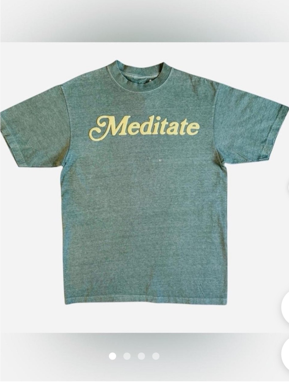 PacSun Green "Meditate" Graphic Tee